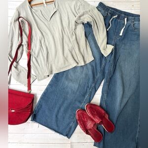 Gap wide leg jogger jeans